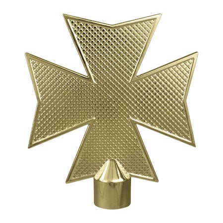 Metal Maltese Cross Orn Ferrule